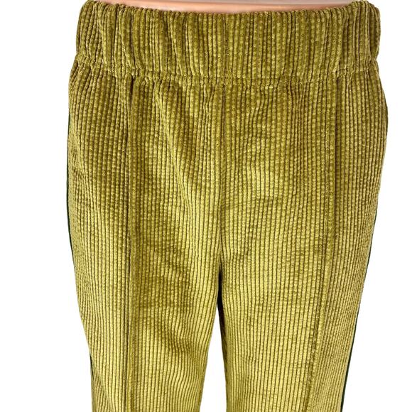 BDG Urban Outfitters Green Corduroy Flared Wide Leg Pull On Ankle Pants Size 26 - Picture 4 of 8